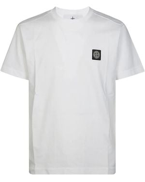 Stone Island Compass-Patch T-Shirt - White
