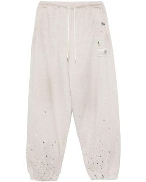 Maison Mihara Yasuhiro Embroidered Track Trousers - White