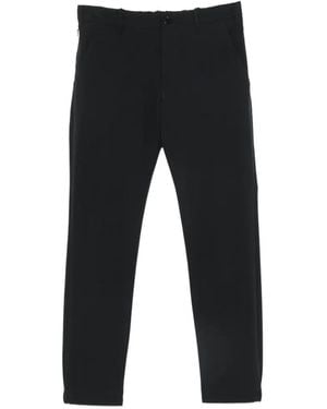 Incotex Elasticated-Waistband Trousers - Black
