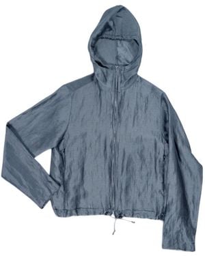 Camiel Fortgens Fitted Hooded Jacket - Blue
