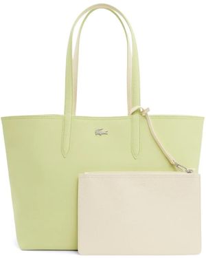 Lacoste Anna Reversible Logo Plaque Tote Bag - Green
