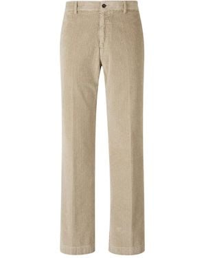 Berwich Corduroy Straight-Leg Trousers - Natural