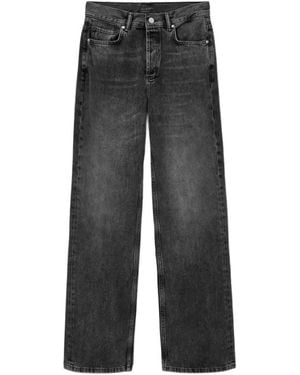 AllSaints Vaqueros Brooklyn Con Acabado Lavado - Negro