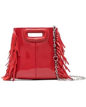 Maje Mini-Tasche Mit Fransen - Rot