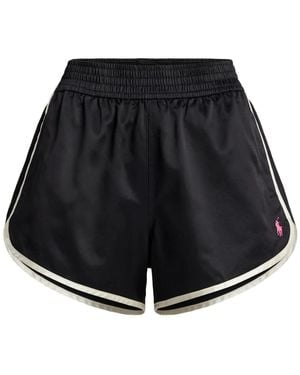 Polo Ralph Lauren Poney Elasticated-Trimmed Shorts - Black
