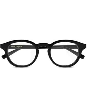 Saint Laurent Round-Frame Glasses - Black