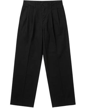 Department 5 Double-Pleated Trousers - Black