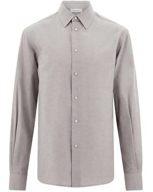 Ferragamo Snap-Button Shirt - Grey