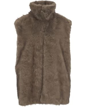 Liu Jo Turtleneck Sleeveless Gilet - Brown