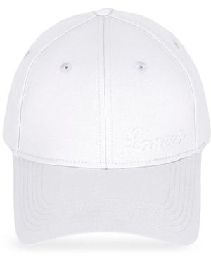 Laneus Gabardine Baseball Cap - White