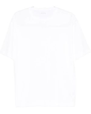 Kaptain Sunshine Kurzärmeliges Suvin Tenjiku T-Shirt aus Wildleder - Weiß