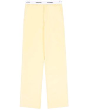 Sporty & Rich Logo Waistband Pyjama Bottom - Natural