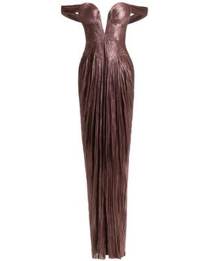 Maria Lucia Hohan Tia Off-Shoulder Gown - Purple