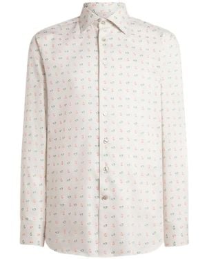 Etro Paisley-Print Shirt - White