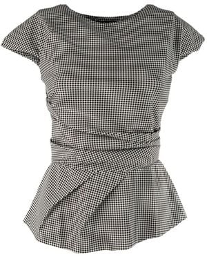 La Petite Robe Di Chiara Boni Lisai Patterned Blouse - Gray