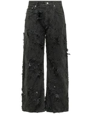 Represent Anarchy Distressed-Finish Jeans - Black