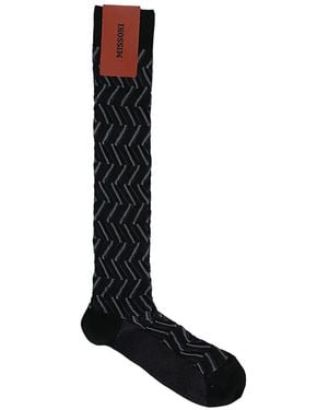 Missoni Socken Mit Zickzackmuster - Schwarz
