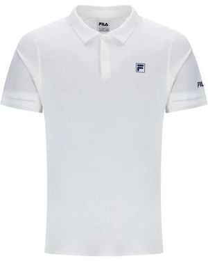 Fila Logo-Patch Polo Shirt - White