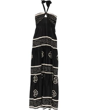 Johanna Ortiz Robe Longue À Imprimé Graphique - Black