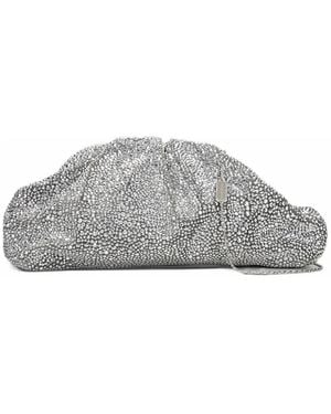 Twentyfourhaitch Pochette Mirach À Ornements En Cristal - Gray