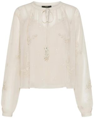 Seventy Blouse À Fleurs - White