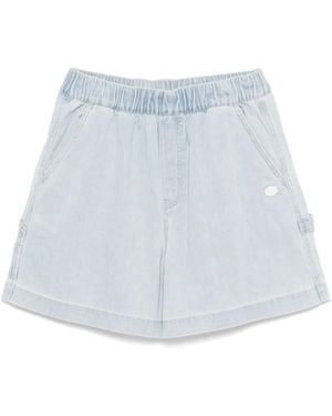 Chocoolate Logo-Patch Shorts - Blue
