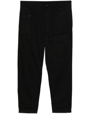 Yohji Yamamoto テーパードパンツ - ブラック