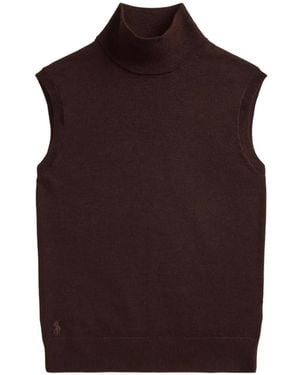 Polo Ralph Lauren Roll-Neck Sleeveless Top - Purple