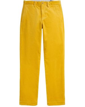 Polo Ralph Lauren Corduroy Straight-Leg Trousers - Yellow
