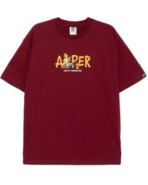 Aape By A Bathing Ape Aaper Tシャツ - レッド