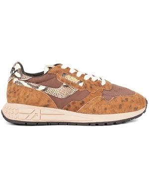 Autry Reelwind Low Sneakers Mit Leoparden-Print - Pink