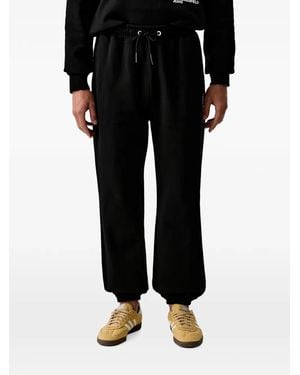 KARL LAGERFELD Pantalon De Jogging À Logo Imprimé Et Lien De Resserrage - Black