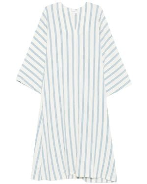 Bondi Born Finn Striped V-Neck Maxi Dress - White