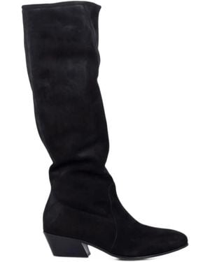 Pedro Garcia Helle Suede Boots - Black