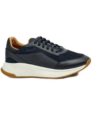 BOSS Leather Sneakers - Blue