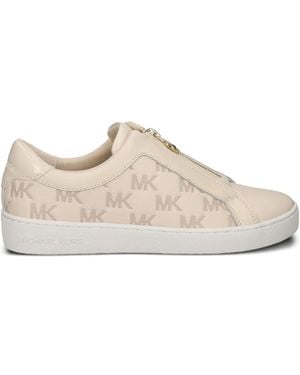 MICHAEL Michael Kors Keaton Zip-Detail Trainers - Brown