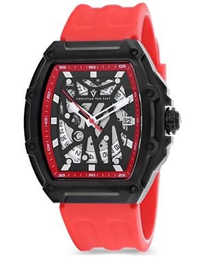 Christian Van Sant Odyssey 50Mm Watch - Red