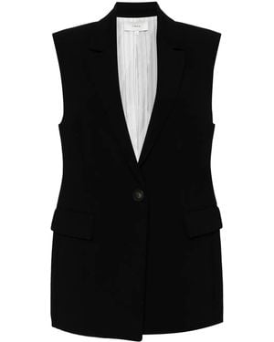 Vince Sleeveless Waistcoat - Black