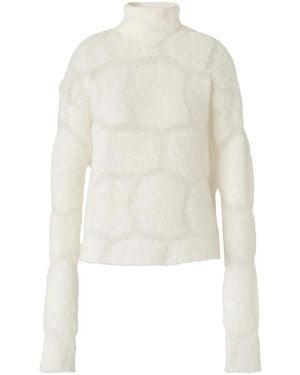 Genny Chunky-Knit Jumper - White