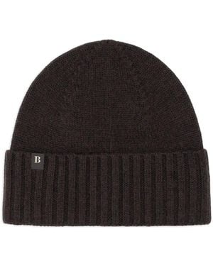 BOGGI Gerippte Beanie - Schwarz