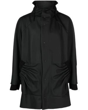 Craig Green Chubasquero Ajustado Con Pliegues - Negro