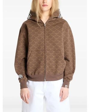 A Bathing Ape Monogram Hoodie - Brown