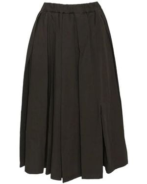 MSGM Pleated Elasticated-Waist Skirt - Black