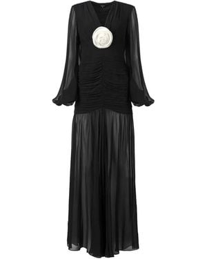 Lita Couture Fleur Maxi Dress - Black