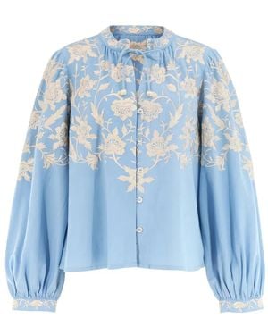 Sea Alina Floral-Pattern Shirt - Blue