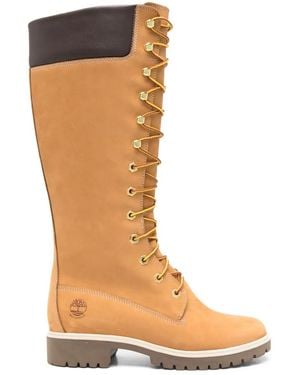 Timberland Lace-Up Knee-High Boots - Brown