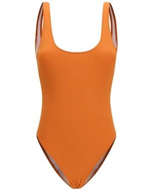 Kristina Ti Open-Back One-Piece Swimsuit - Orange