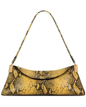 Balmain Kleine 64-83 Tasche Mit Python-Effekt - Mettallic