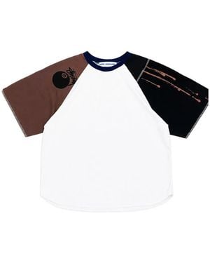 Stain Shade Camiseta Con Colour-Block - Negro