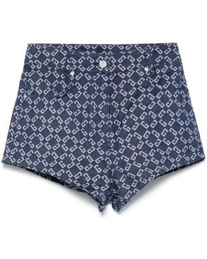 Givenchy Denim Cotton Shorts - Blue